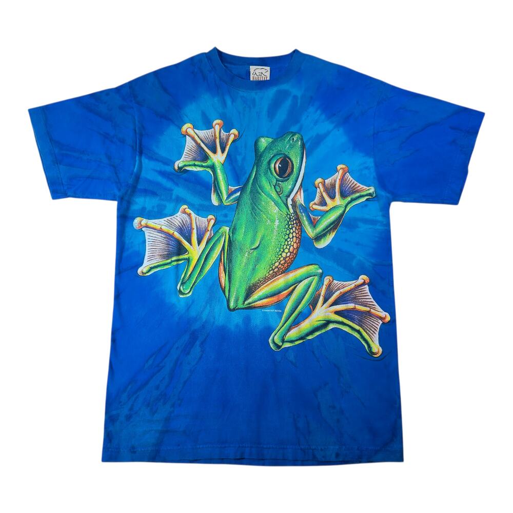 (L) 1998 Habitat Giant Tree Frog Tie Dye T-Shirt